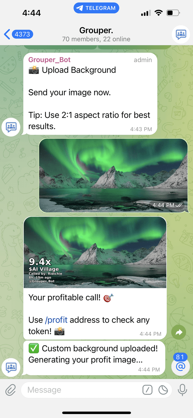 Custom PnL Images